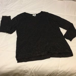 NWOT Old Navy Black & Gold V-Neck Sweater